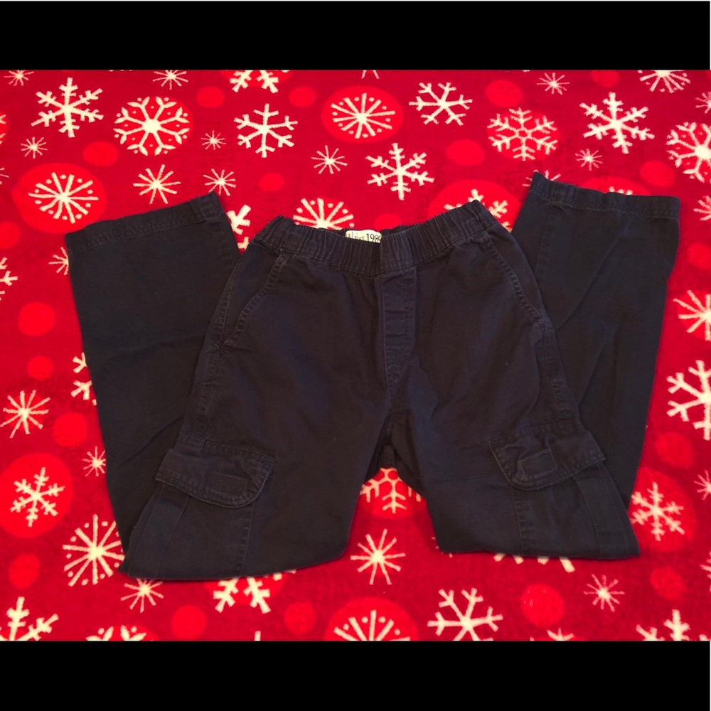 Boys dark blue adjustable waist pants size 10